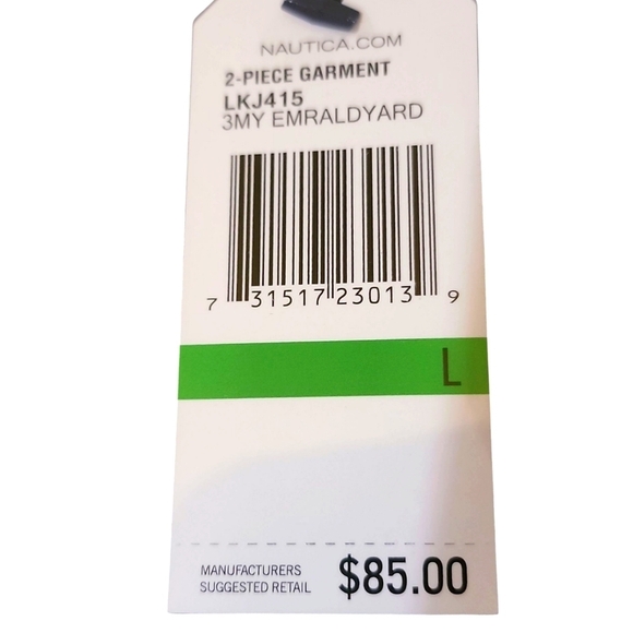 Nautica Men's Emerald Green 2-Piece Set - Picture 2 of 9